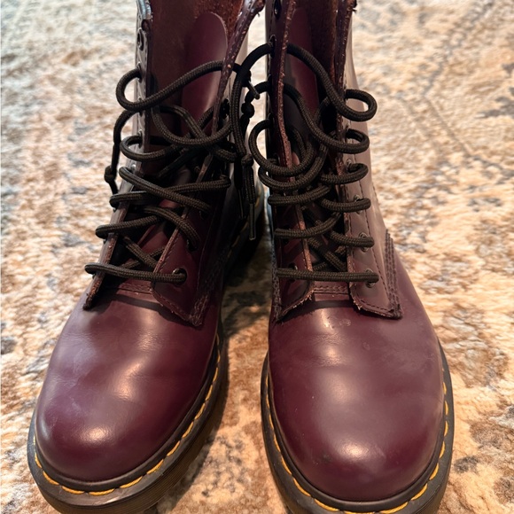 Dr. Martens Deep Purple Lace-Up Boots - Picture 2 of 4